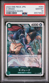 2022 ONE PIECE JAPANESE ROMANCE DAWN X DRAKE #54 - PSA GEM MT 10