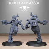 3D Printed GrimGuard Jungle Fighters by StationForge Miniatures