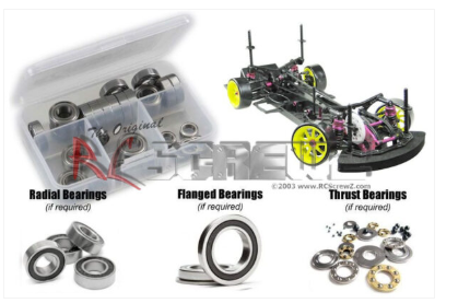 3 Racing Sakura D4 (AWD Drift) Rubber Shielded Bearing Kit