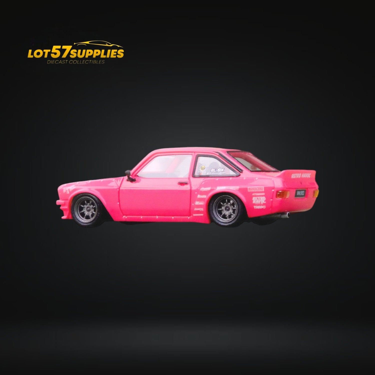 Inno64 Ford Escort MK2 Pandem "Emotion" Retro Havoc Pink 1:64