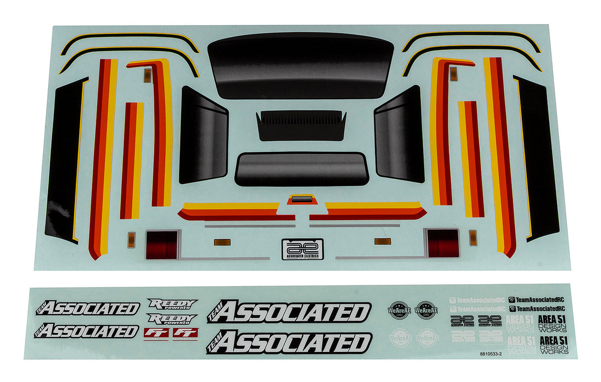 Team Associated ASC41102 MT12 Decal Sheet