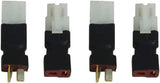 IRonManRc T-PLUG TO TAMIYA MALE AND FEMALE CONNECTORS ( 4 PCS TOTAL )