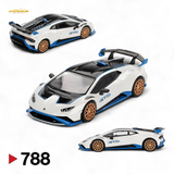 Mini-GT Lamborghini Huracán STO Bianco Asopo 1:64