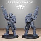 3D Printed GrimGuard Jungle Fighters by StationForge Miniatures
