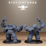 3D Printed Ironvale Dwarf Leaders by Stationforge Miniatures