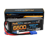 PowerHobby 4S 14.8V 6600mAh 75C-150C Lipo Battery EC5 Plug 4-CELL