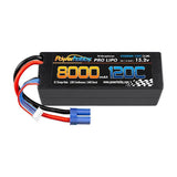 Powerhobby 4s 15.2V 8000MAH 120C HV + GRAPHENE Lipo Battery EC5 Plug Hard Case