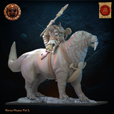 3D Printed Tusker Ariki on Bunyip by Lost Kingdom Miniatures