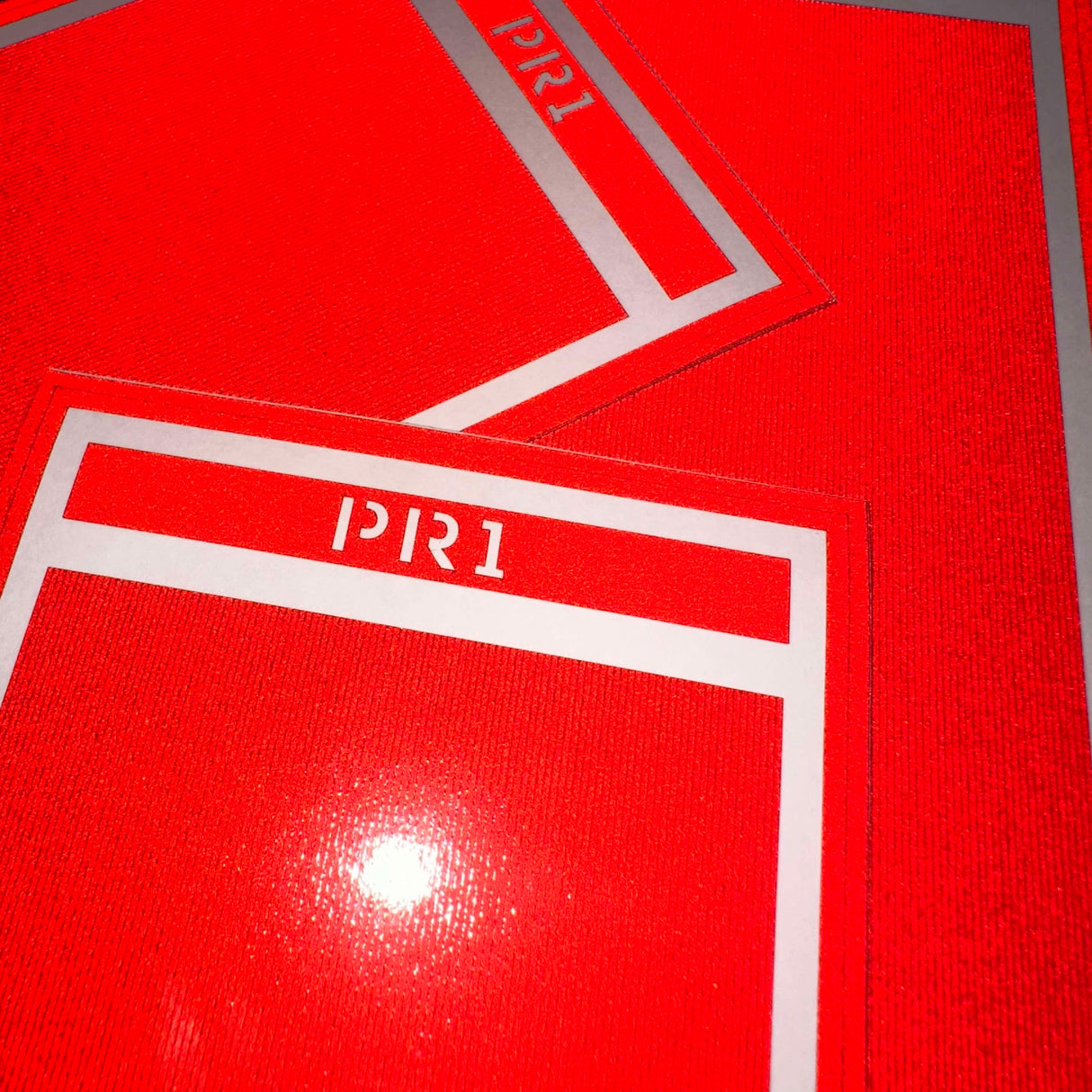 N Scale Passenger Car Red Reflective Markings Set