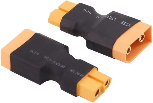 Island Hobby Nut 2pcs Male XT-90 to Female XT60 Connector Adapter