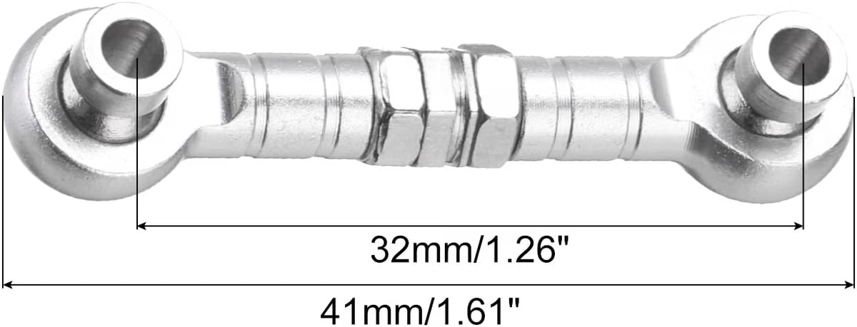 IRonManRc 4pcs Universal Aluminum 32mm Turnbuckle Rods 1/10 1/16 1/18 1/24