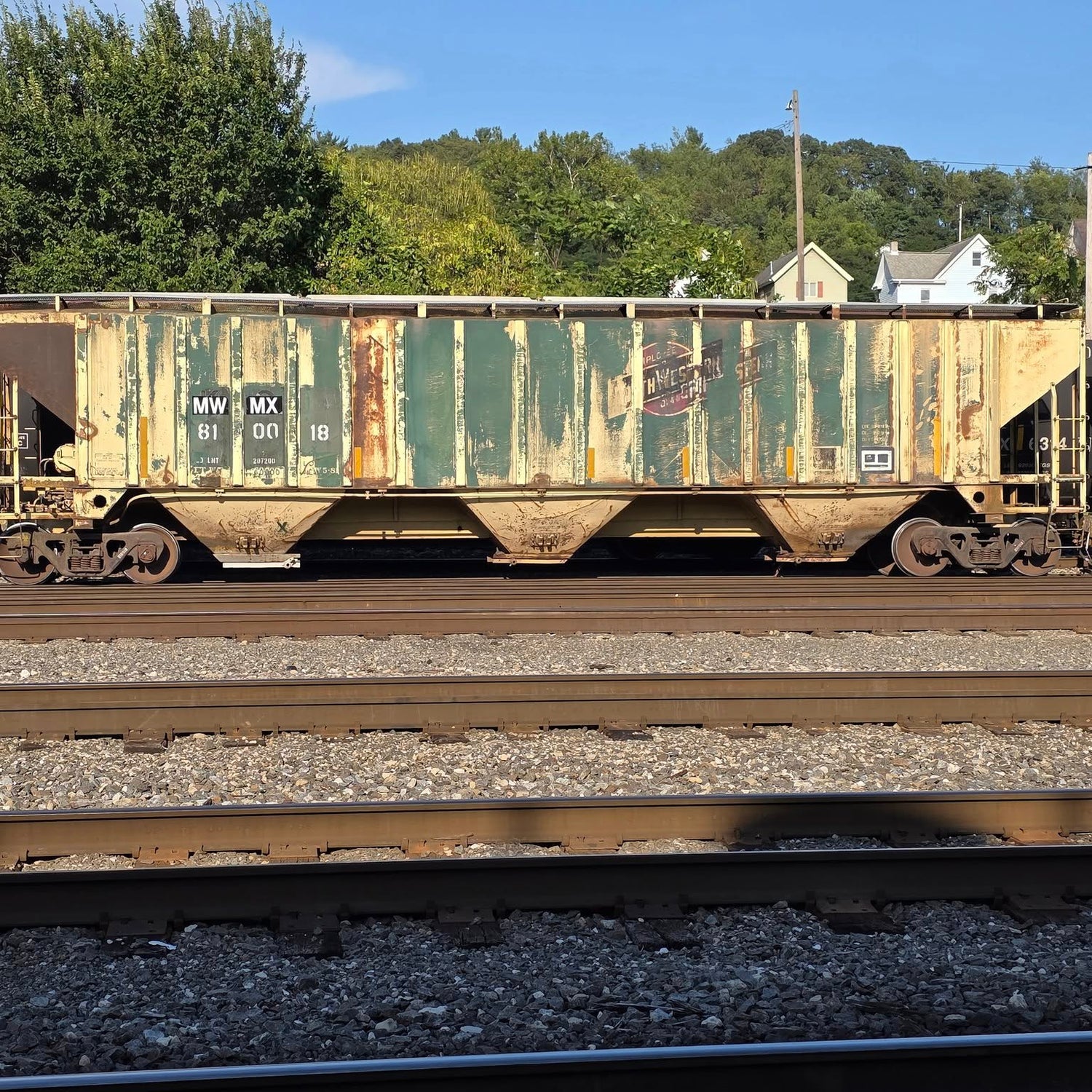 HO Scale MWMX Ex CNW Covered Hoppers Patch Decal Set