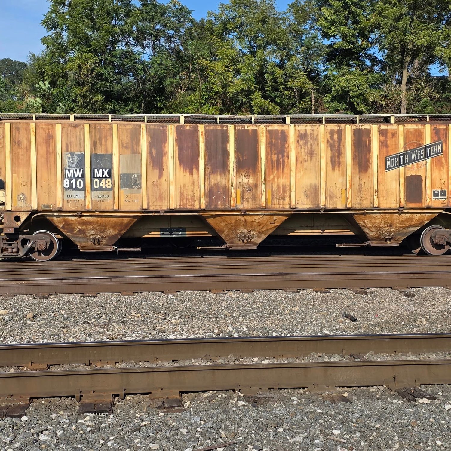 HO Scale MWMX Ex CNW Covered Hoppers Patch Decal Set