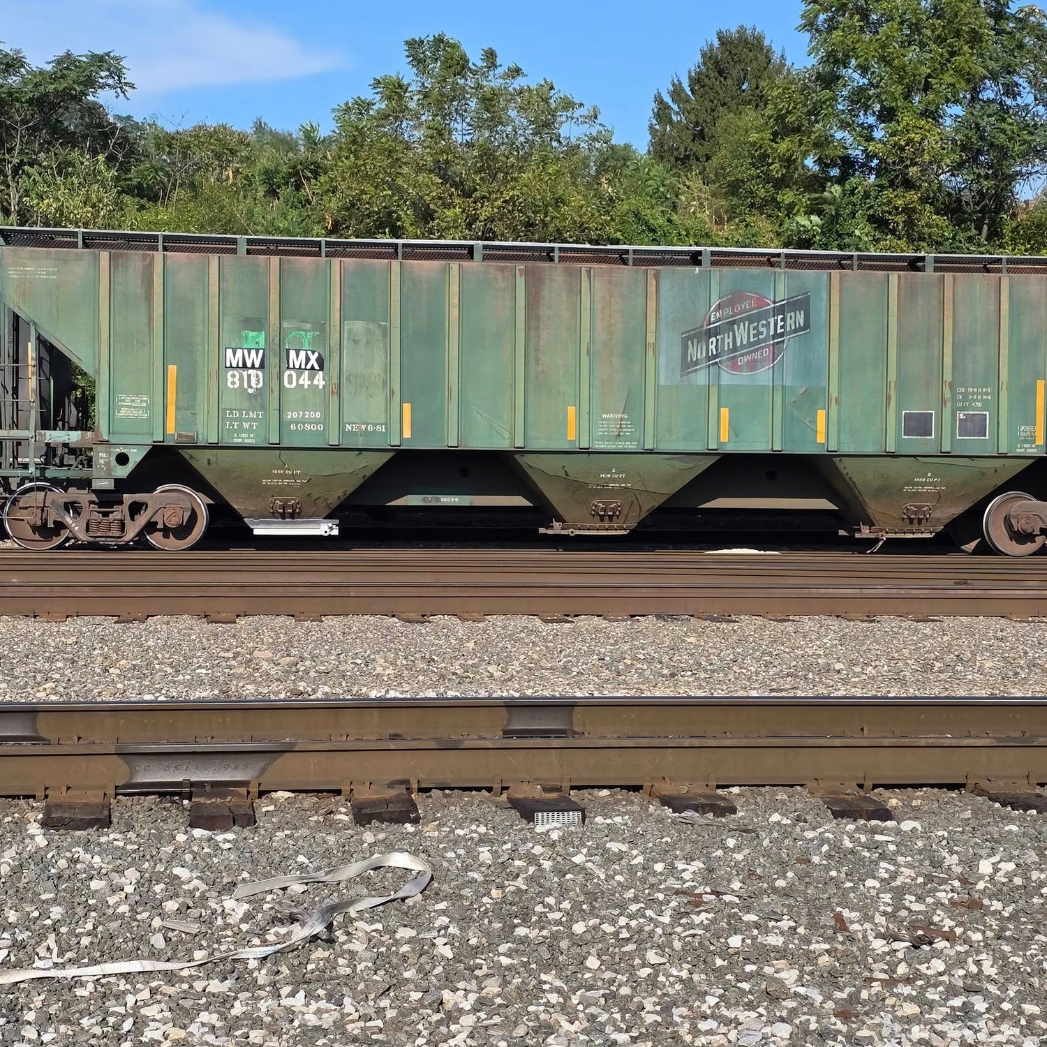 HO Scale MWMX Ex CNW Covered Hoppers Patch Decal Set