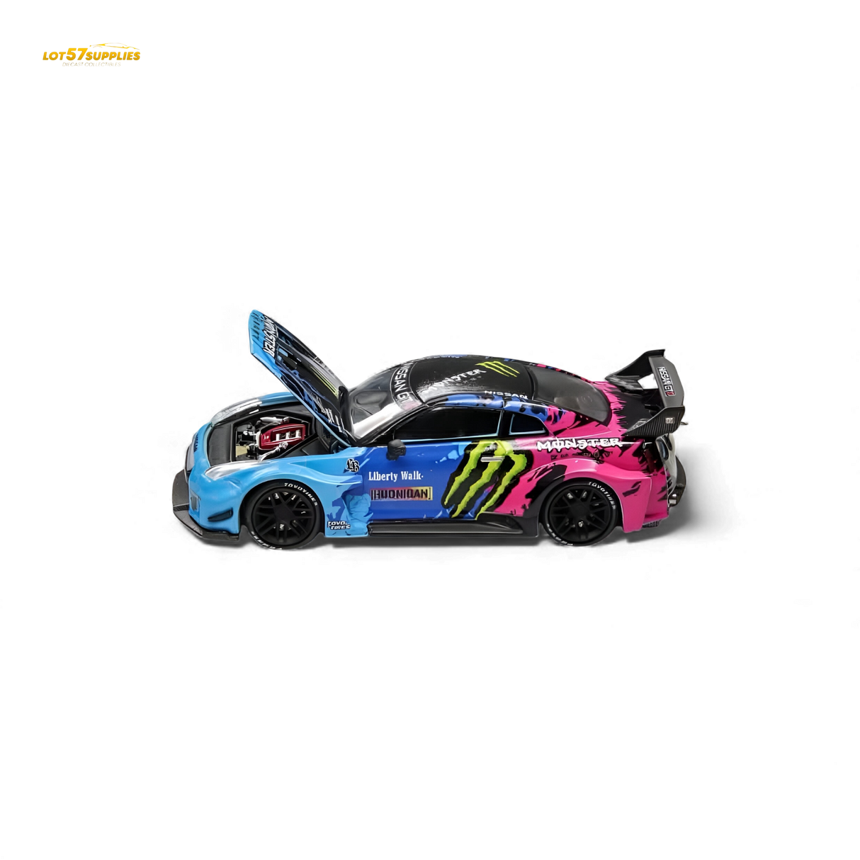 Demon King Auto GT-R R35 LBWK Monster Livery 1:64