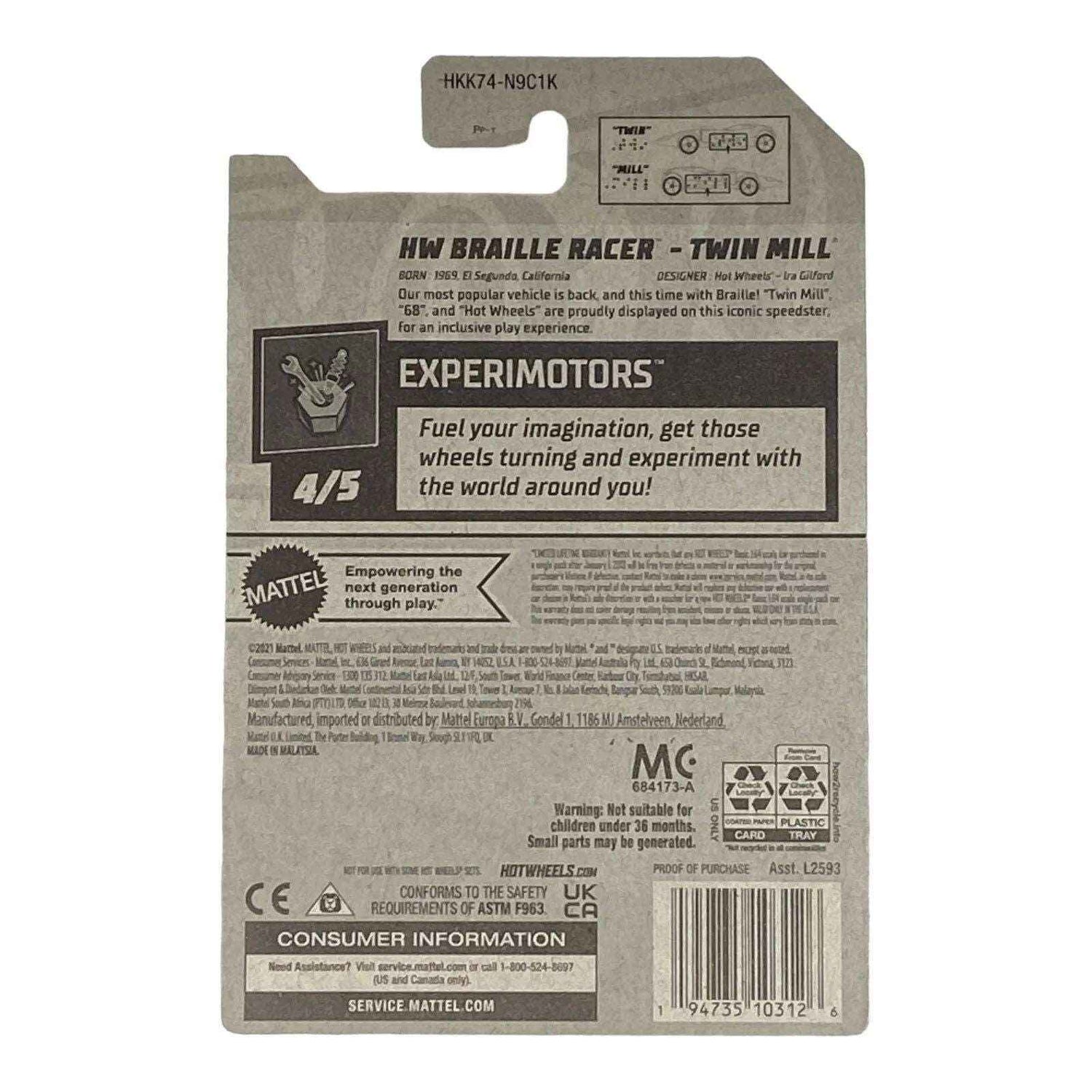 Hot Wheels HW Braille Racer - Twin Mill - Experimotors Series 4/5