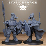 3D Printed Solaris Spearmen by Stationforge Miniatures