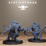 3D Printed Rotfang Plague Bearers by Stationforge Legacy Miniatures