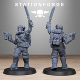 3D Printed GrimGuard Jungle Fighters by StationForge Miniatures
