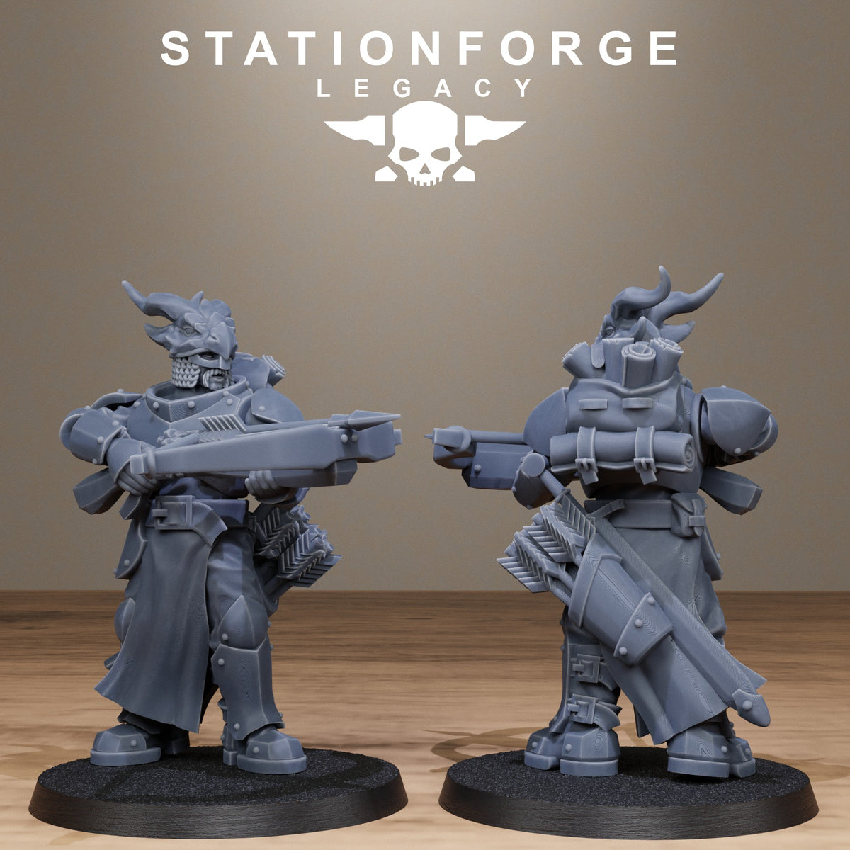 3D Printed Solaris Dragon Squad by StationForge Miniatures