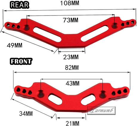 IRinmanRc 3S 1/10 Big Rock BLX Granite Senton Typhon 3S Front & Rear Shock Towers