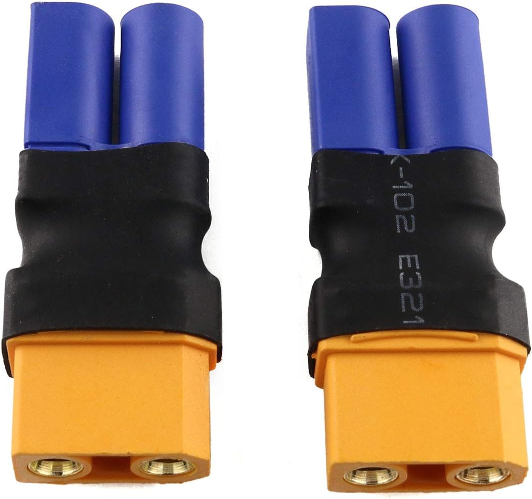 IRonManRc 2pc XT90 FEMALE To EC5 MALE Wireless Connector Adapters