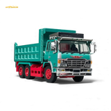 DBGT Hino Super Dolphin Dump Truck Green 1:64