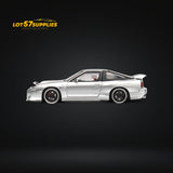 MicroTurbo Nissan 180SX Miyabi Metallic Silver 1:64