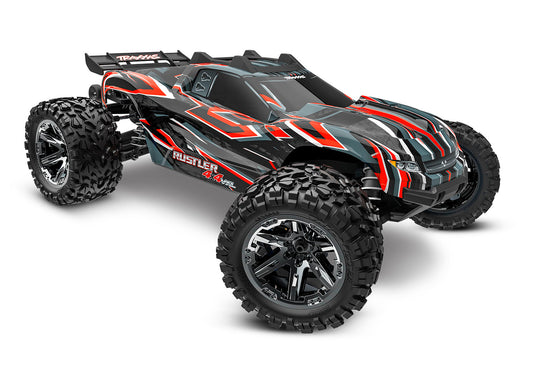 Rustler 67376-4 RED 4X4 VXL: 1/10 Scale Stadium Truck with TQi™ Traxxas Link™ Enabled 2.4GHz Radio System & Traxxas Stability Management (TSM)®