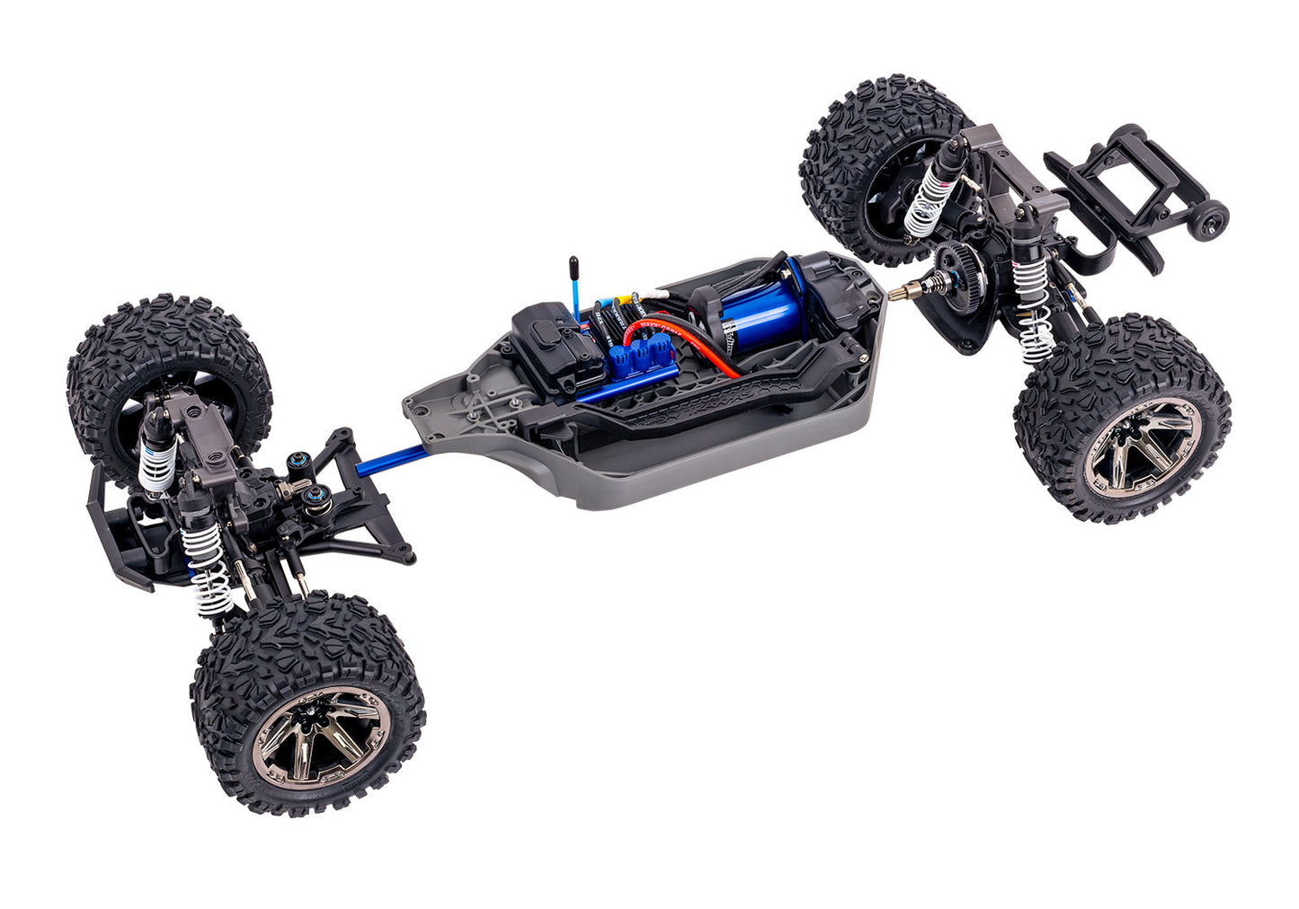 Traxxas 67376-4 GREEN Rustler 4X4 VXL: 1/10 Scale Stadium Truck with TQi™ Traxxas Link™ Enabled 2.4GHz Radio System & Traxxas Stability Management (TSM)®