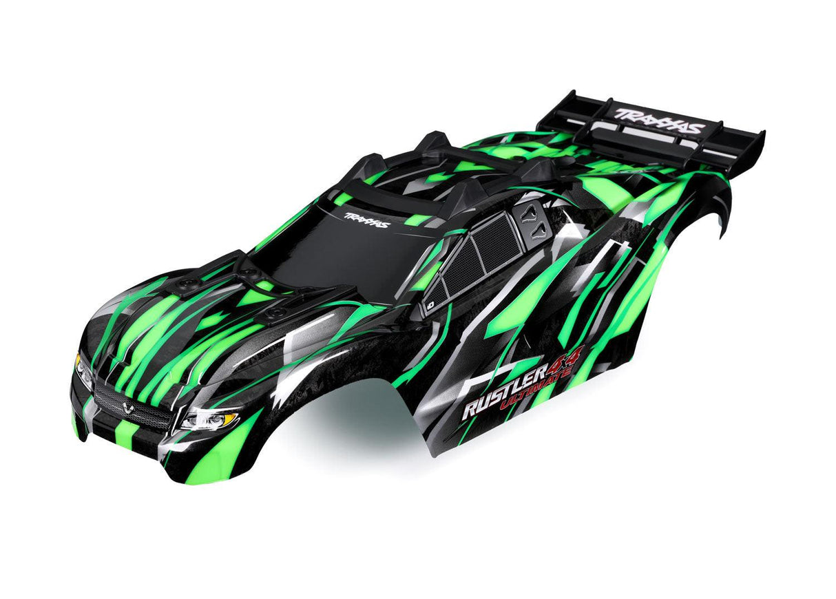 Traxxas 6749-Green Rustler 4X4 Ultimate Green Body