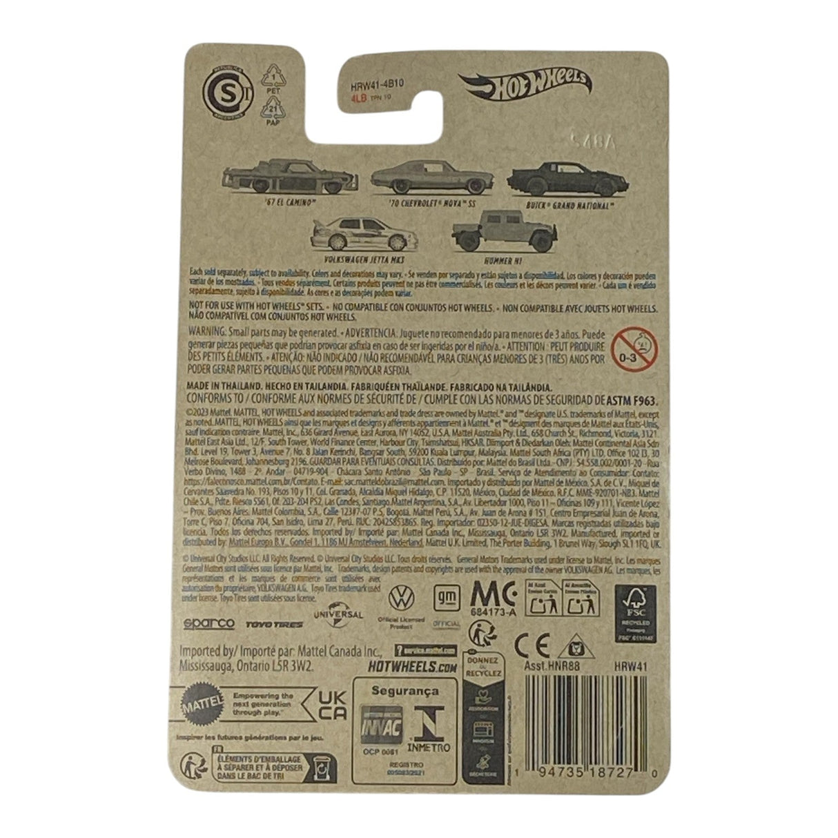 Hot Wheels '67 El Camino - Fast & Furious Series 1/5