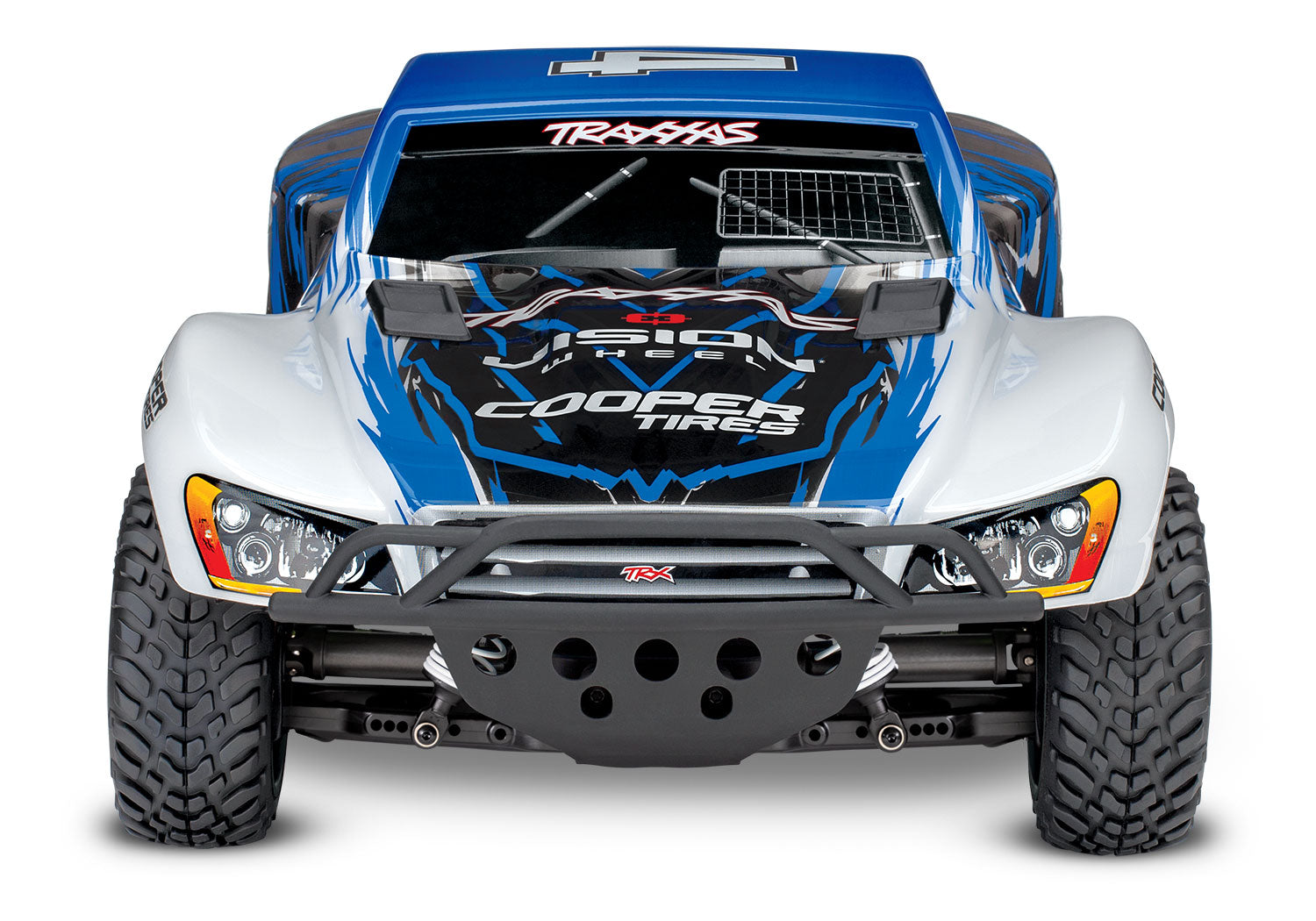 TRAXXAS 68286-4 BLUE FUSION Slash 4X4 VXL W/ NEW CLIPLESS BODY