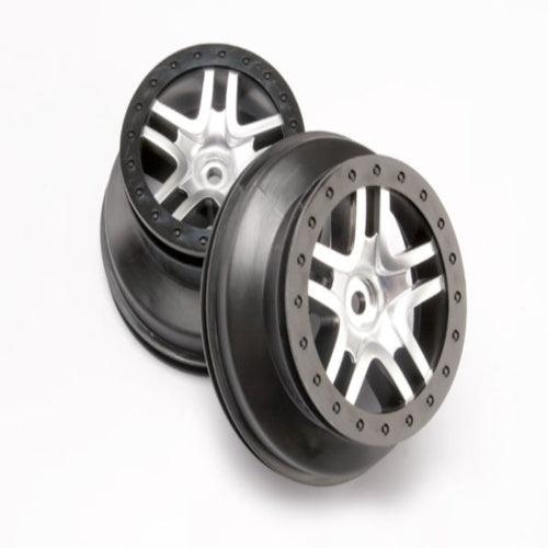 Traxxas 6872 SCT Split-Spoke Wheels Chrome Slash Slayer Ford HPI Blitz (2)