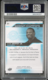 2023 UPPER DECK GOODWIN CHAMPIONS KEN GRIFFEY JR.  #81 - PSA 10