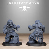 3D Printed Grimguard Radioactive Mutants by StationForge Miniatures