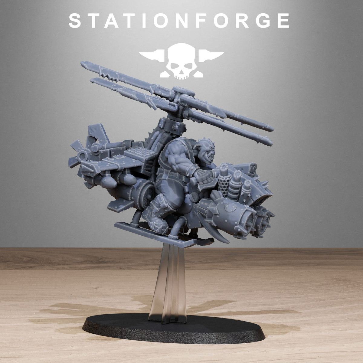 3D Printed Orkaz Kopters x3 by StationForge Miniatures