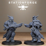 3D Printed Solaris Dragon Squad by StationForge Miniatures