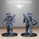 3D Printed GrimGuard Jungle Fighters by StationForge Miniatures