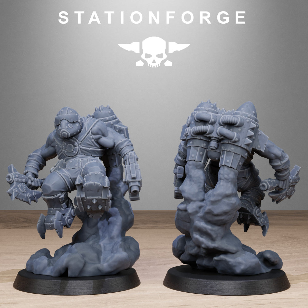 3D Printed Orkaz Flyers by StationForge Miniatures