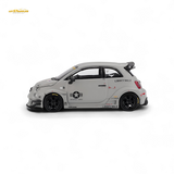 Mini-GT Abarth 595 LB-WORKS x Abas Works Grey 1:64