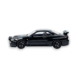 Street Weapon Nissan R34 GT-R Black Snow Drift 1:64