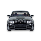 Street Weapon Nissan R34 GT-R Black Snow Drift 1:64