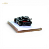 404ERROR Porsche Taycan Black with Roof Box 1:64