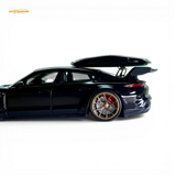 404ERROR Porsche Taycan Black with Roof Box 1:64