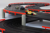 New AFX MegaG+ Super International Ho Slot Car Race Set Tri Power 21018 4 Lane