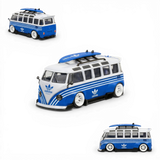 LF Model Volkswagen T1 Kombi with Surfboards Blue/White 1:64