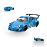 Mini Station Porsche 911 964 RWB HIDEYOSHI blue 1:64