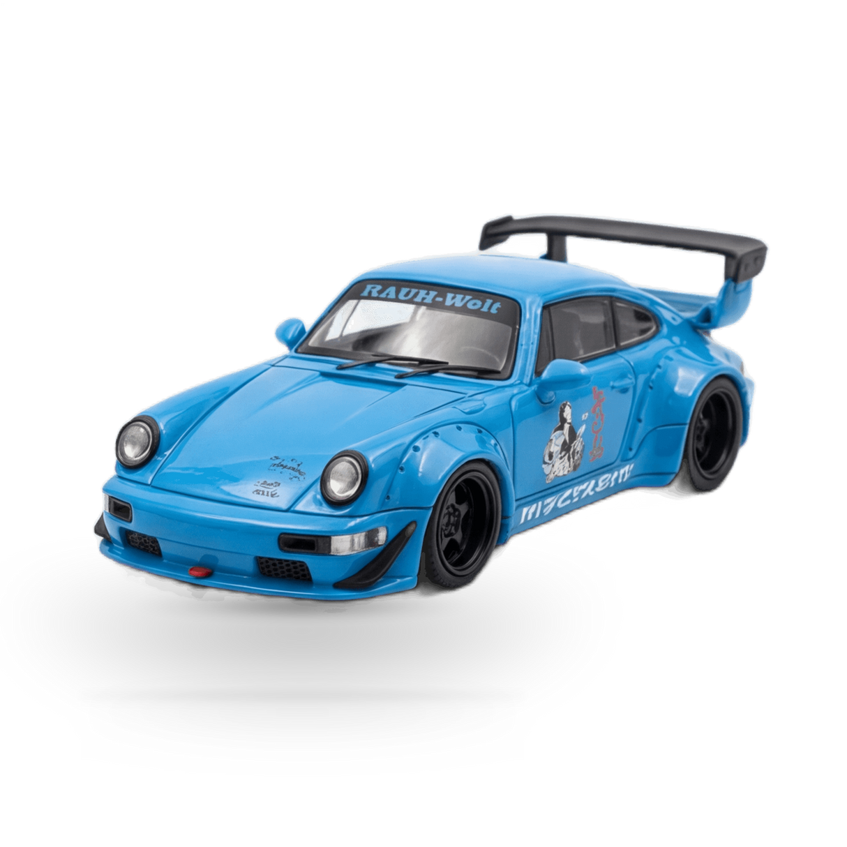 Mini Station Porsche 911 964 RWB HIDEYOSHI blue 1:64