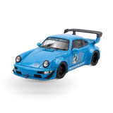 Mini Station Porsche 911 964 RWB HIDEYOSHI blue 1:64